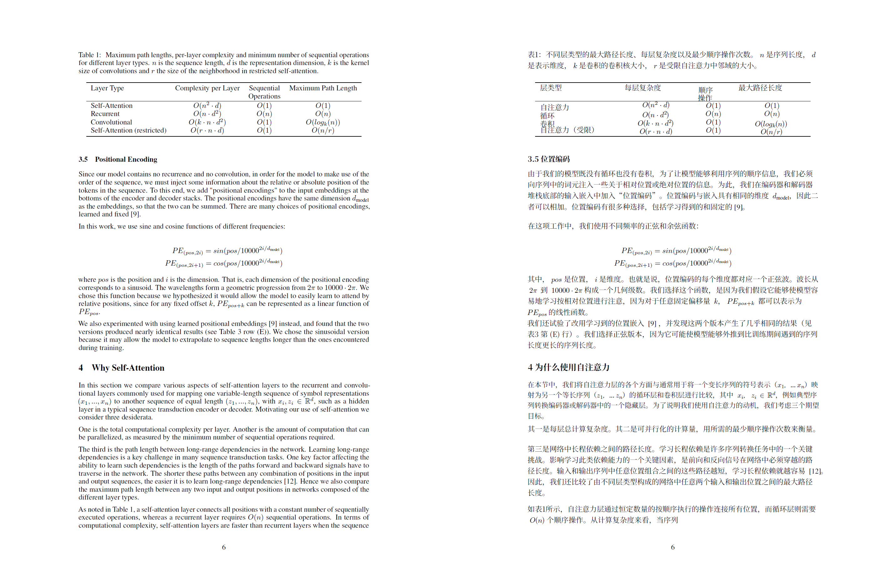 Tables mixed with prose